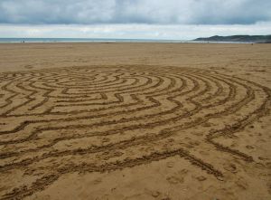 A sand maze