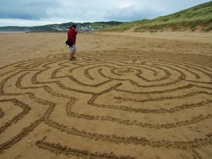 A sand maze