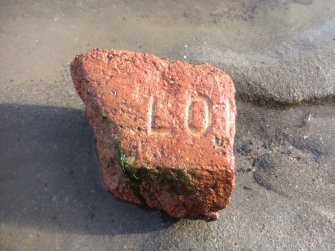 Brick with LONDON on it