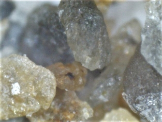 Magnified sand Magnified sand